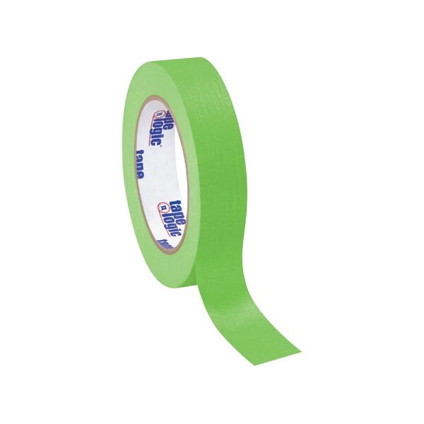 Tape Logic 1'' x 60 yds. Light Green Tape Logic Masking Tape, 12PK T93500312PKA - main